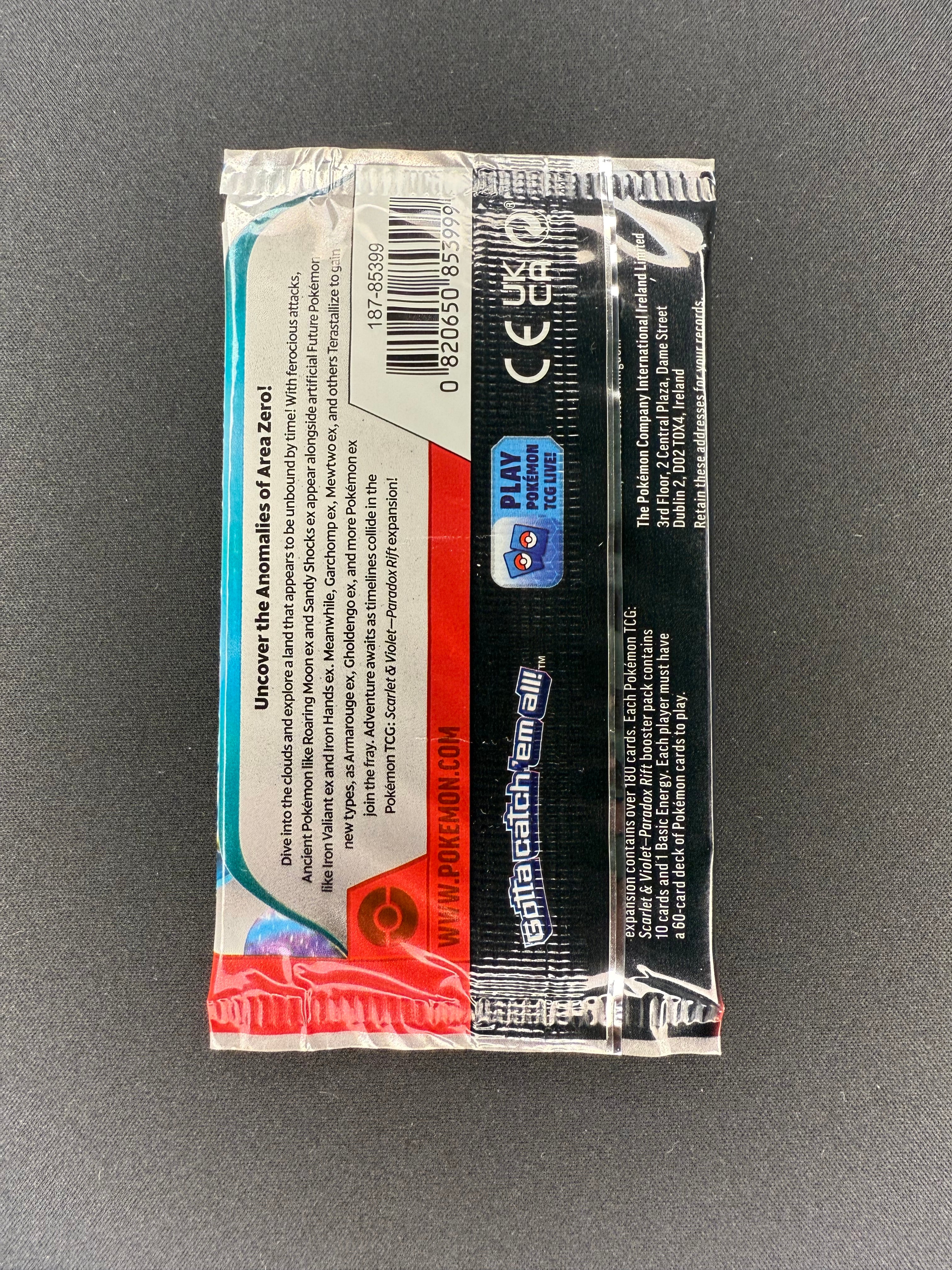 Pokemon Scarlet & Violet Paradox Rift Pack