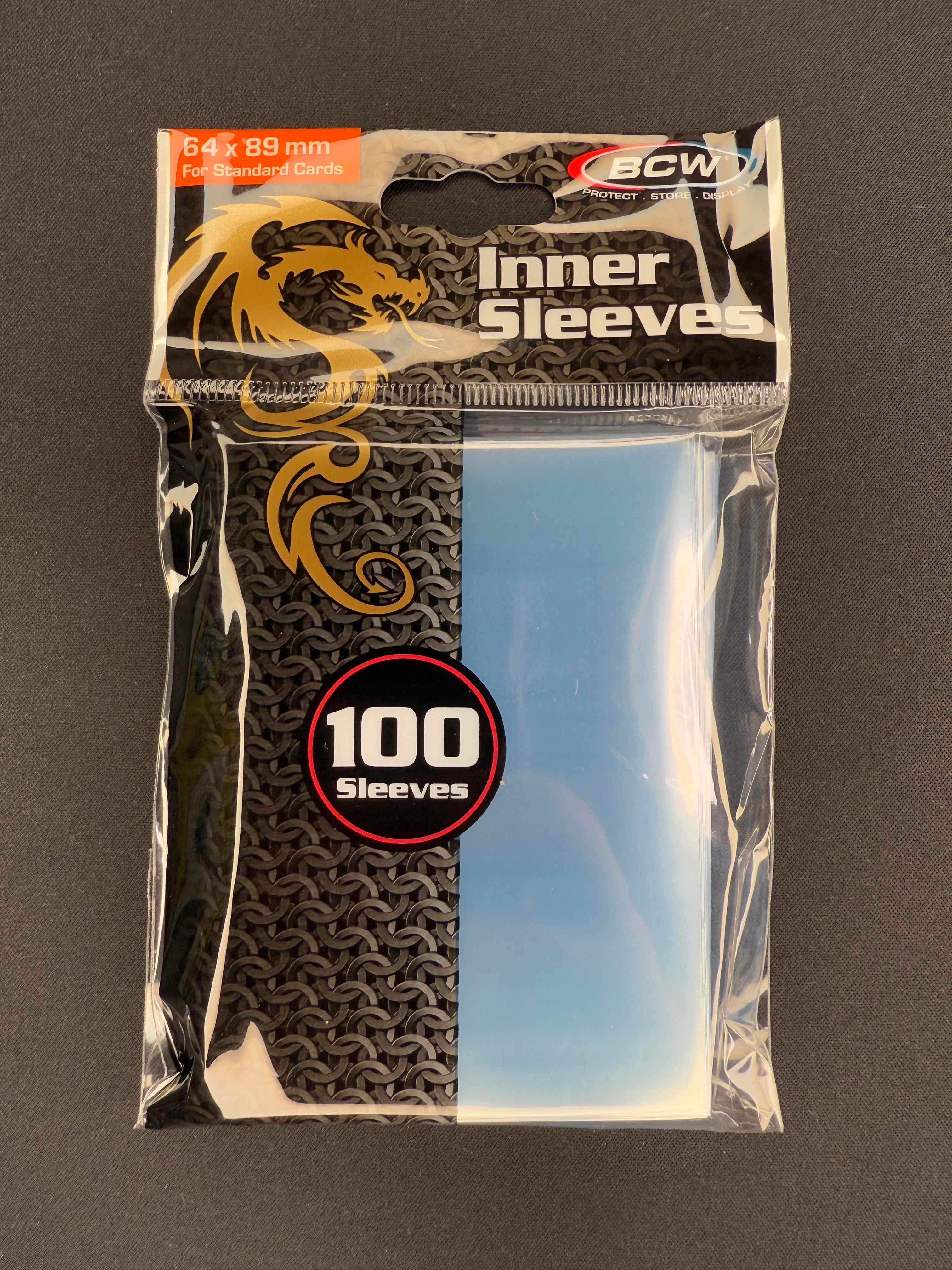 BCW Inner Sleeves 64 x 89mm 1pack~100 Premium Sleeves
