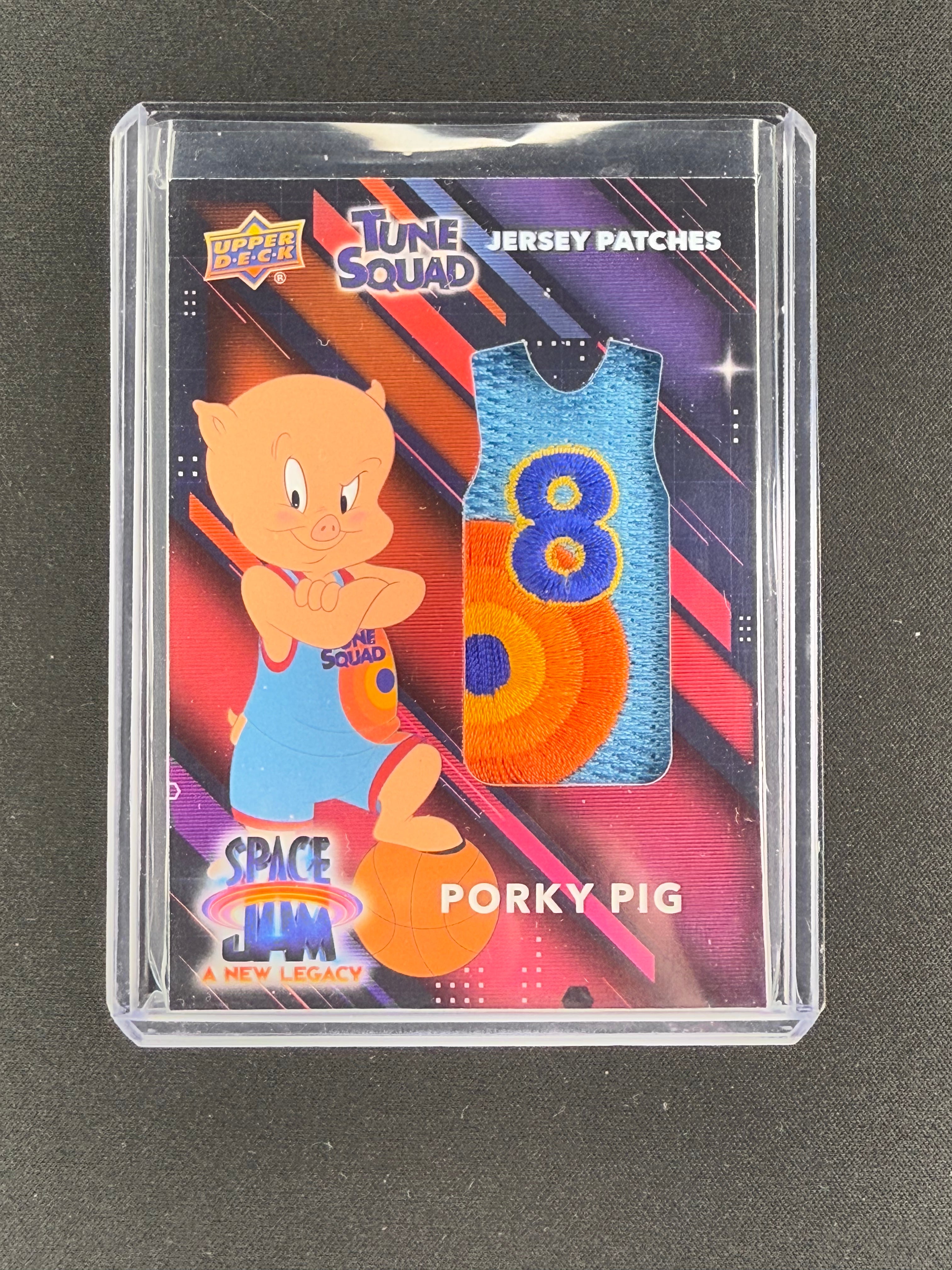 Looney Tunes Space Jam Porky Pig Patch Card