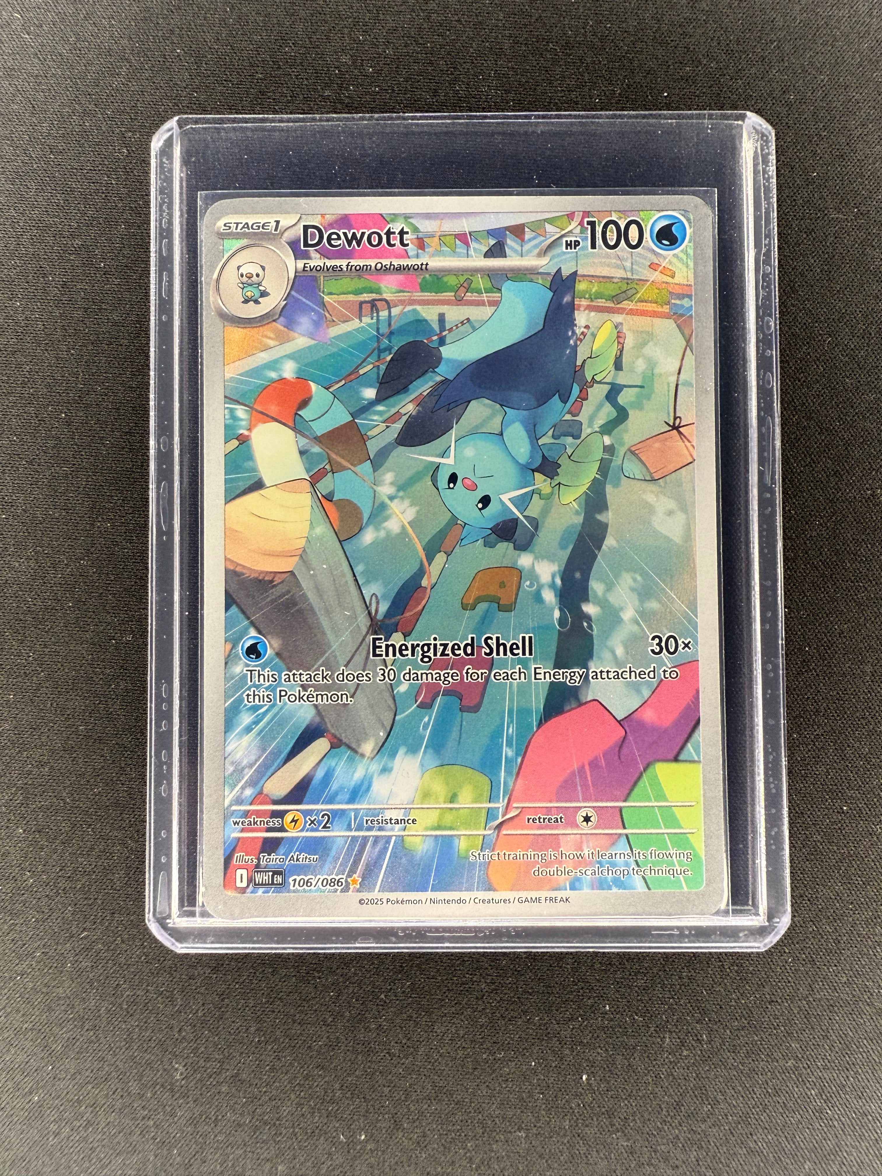 POKEMON DEWOTT 106/086 ILLUSTRATION RARE S&V WHITE FLARE