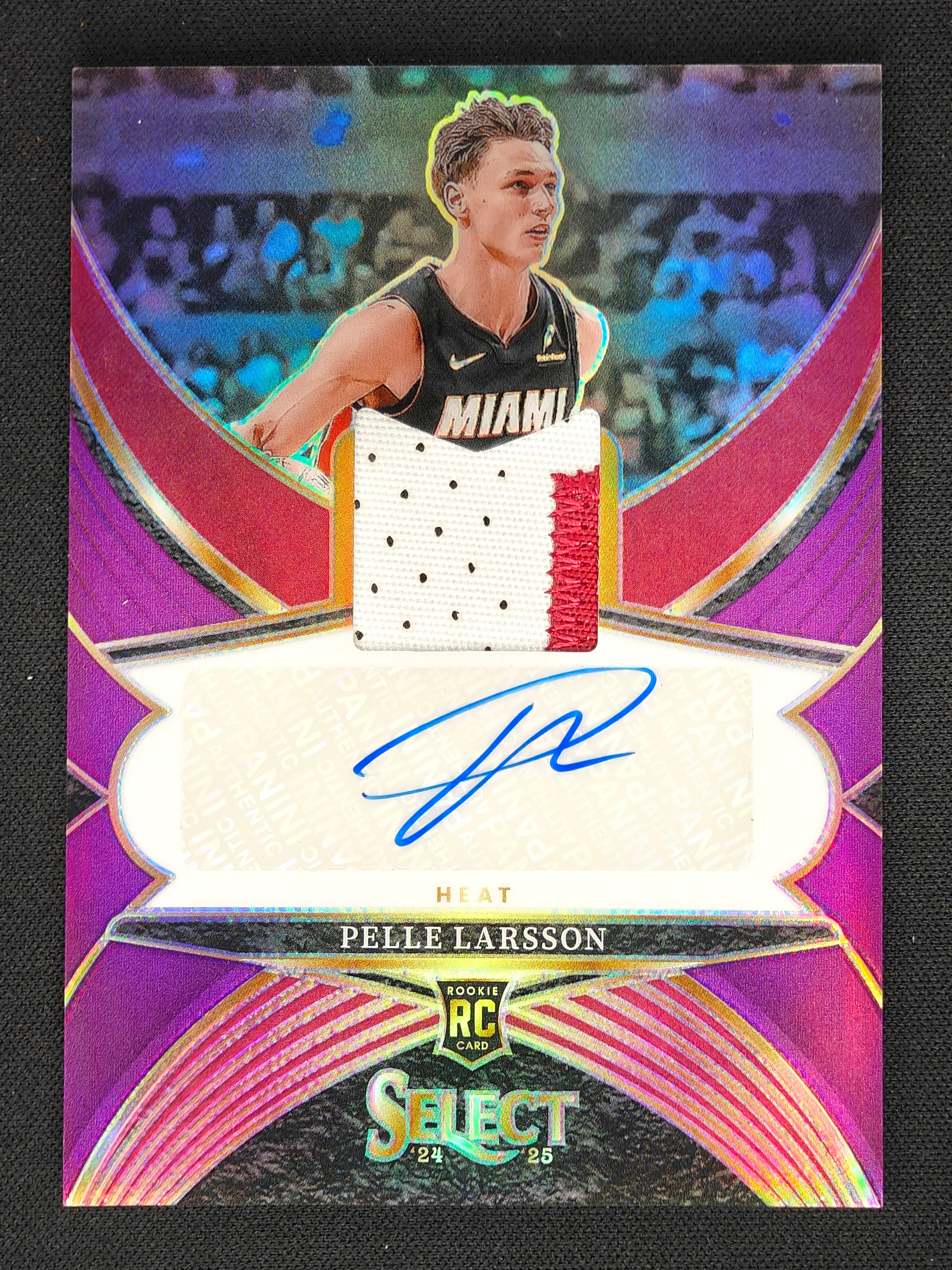 Pelle Larsson Rookie Patch Auto 2024-25 Select /99